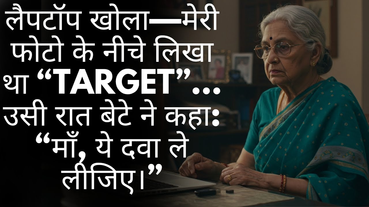 बेटे की चाल: लैपटॉप में ‘TARGET’, रात में दवा का बहाना | Full Hindi Revenge Story | विश्वासघात | Fr
