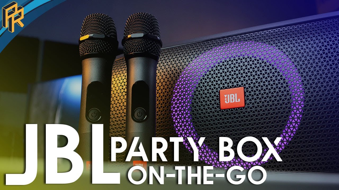 JBL PartyBox On-The-Go - 100W Portable Party Speaker with built-in lights and Wireless Microphone