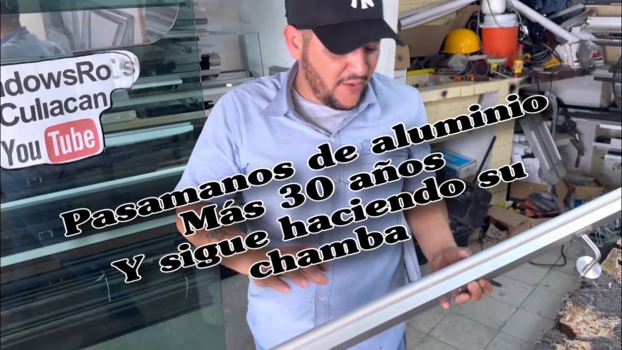 Fabricación o colocación hacer un pasamanos de aluminio