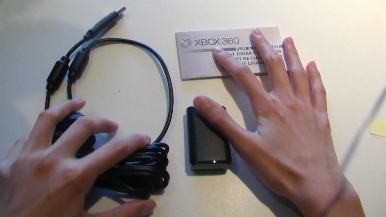 XBOX 360 Play & Charge Kit Unboxing [HD]