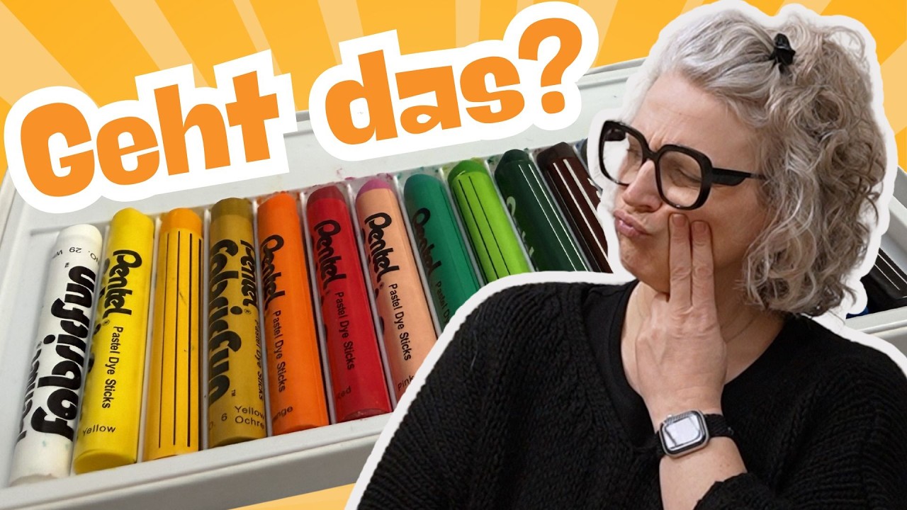 🖍️Mit Kreide Stoff gestalten - funktioniert das?