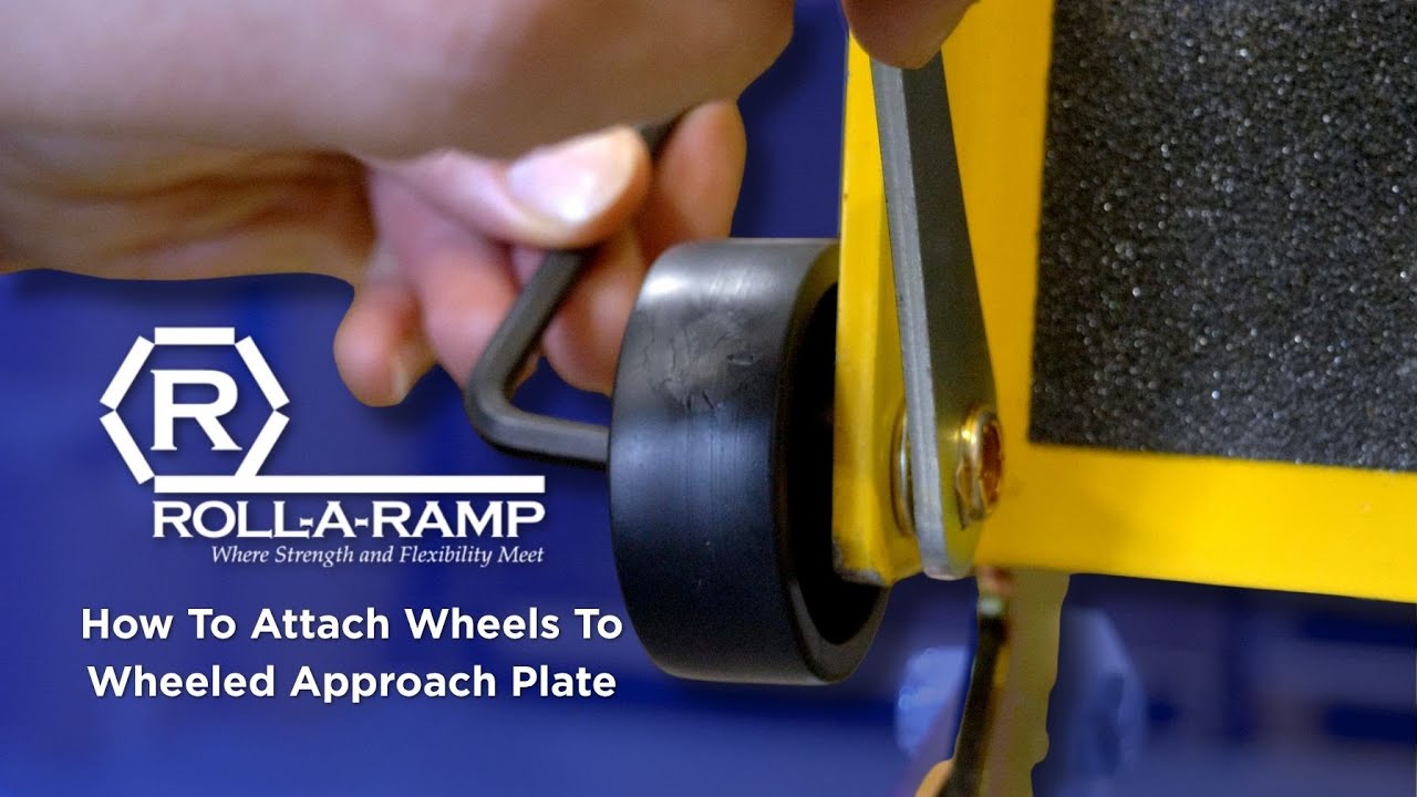 How To Attach Wheels To a Roll-A-Ramp Wheeled Approach Plate - Tutorial Video