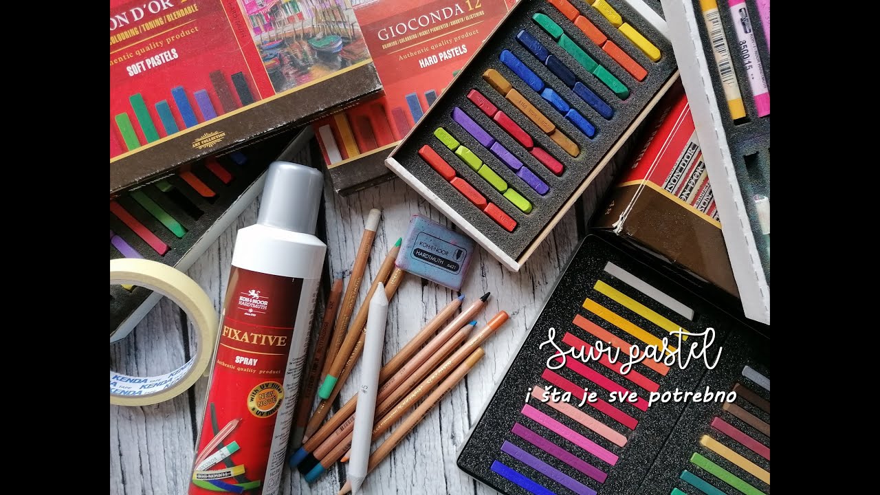 Suvi pastel i šta je sve potrebno / Pastel supplies