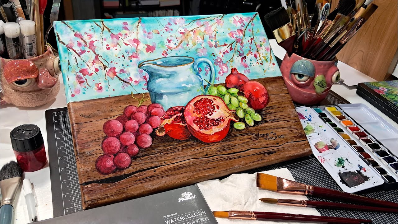 Watercolor on Canvas?!? I Am WAY Too Excited About This!