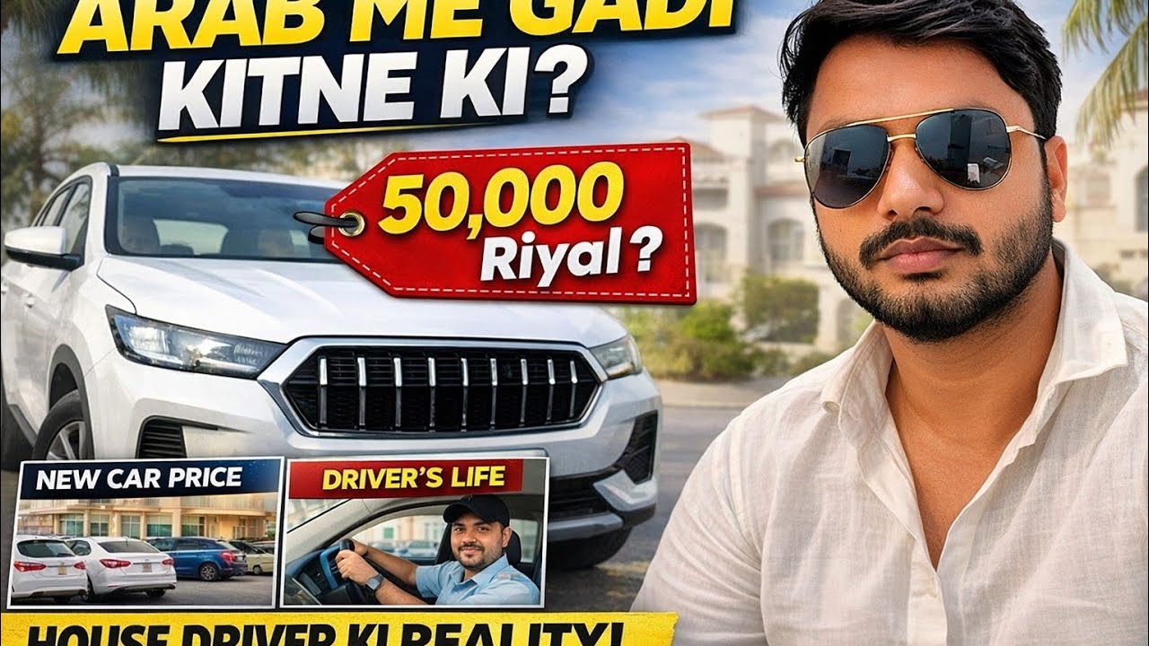 Arab Me New Car Kitne Ki? 🚗 | Full Day House Driver Routine in Gulf😯aaj kafeel ne khareedi new car 