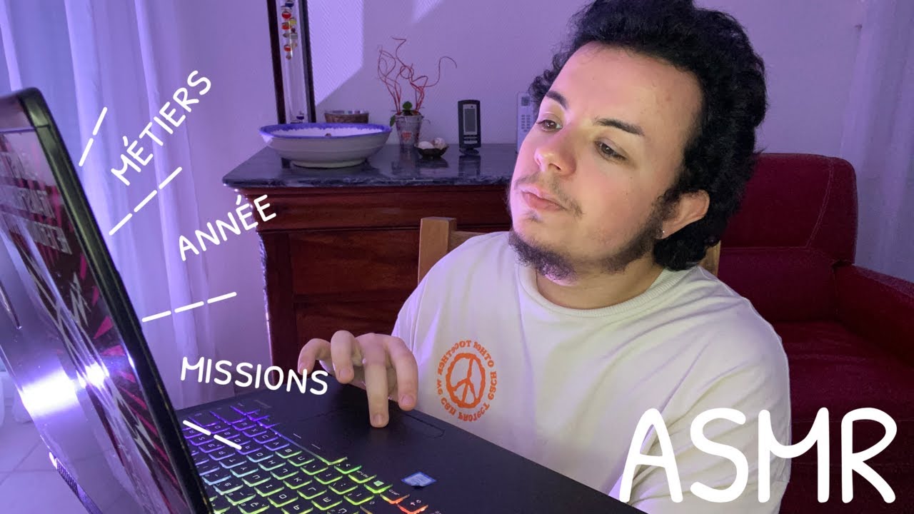 📝 ASMR fr : Je complète mon CV grâce à mes vidéos