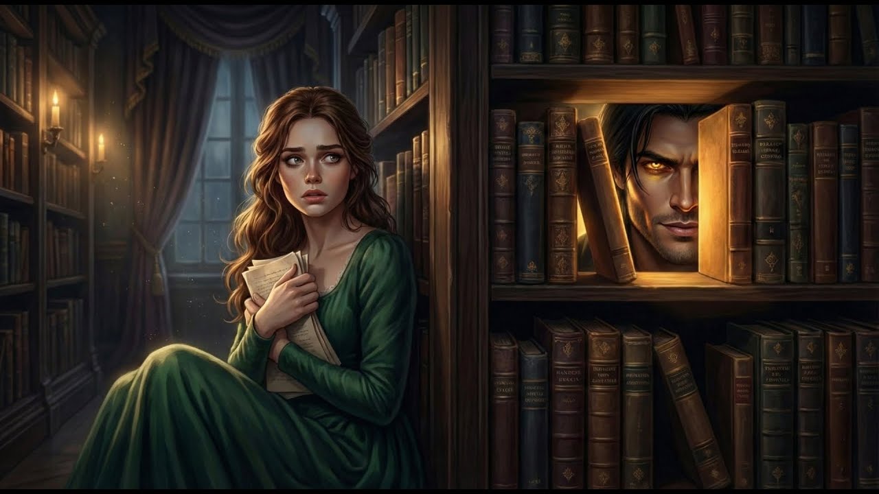 She Hid Behind the Library Shelves—The Alpha King Slid a Book Aside. "Found You"