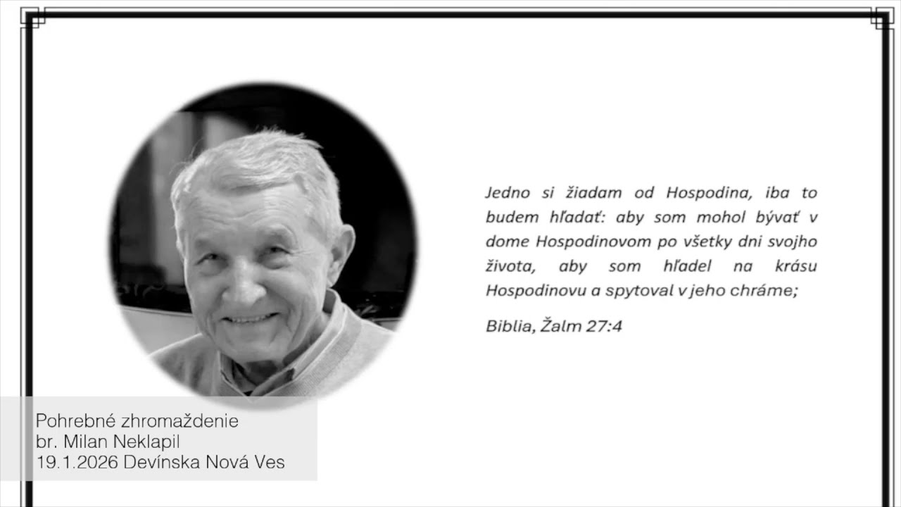 Pohreb Milana Neklapila