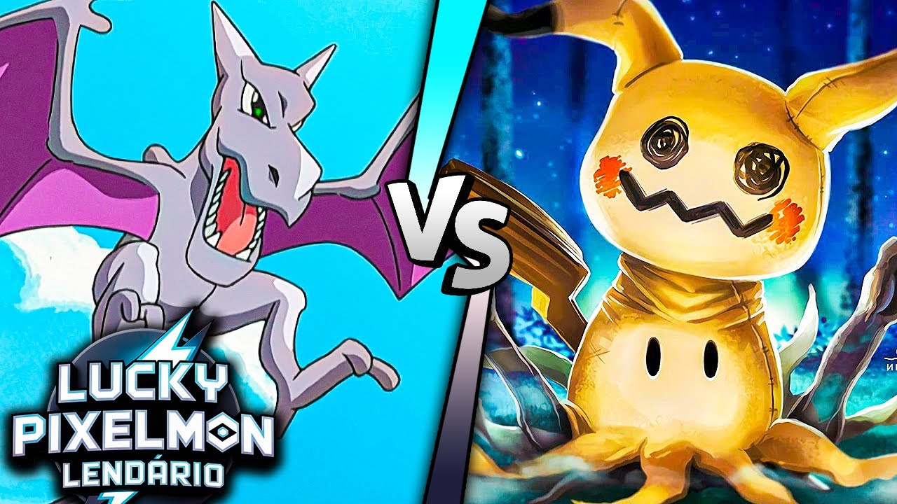 Minecraft LUCKY PIXELMON LENDÁRIO - MIMIKYU vs AERODACTYL ! NÃO ACREDITO