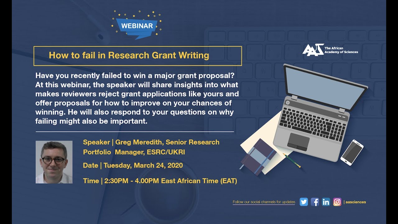 How to fail in grant writing