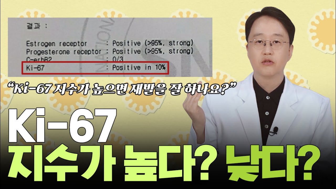 Ki-67 지수가 높다?? 낮다??
