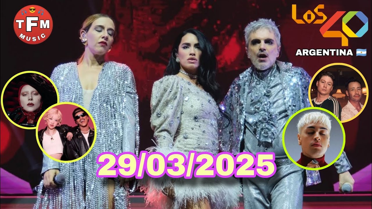 Lista Del 40 al 1 Argentina 🇦🇷 Semana 13 (29/03/2025)