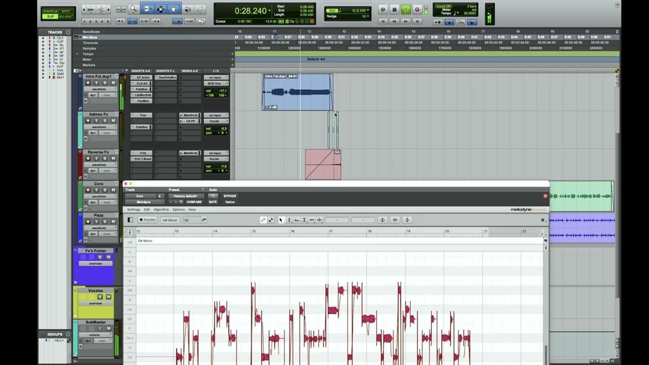 Afinar voces de reggaeton (Melodyne, Autotune)