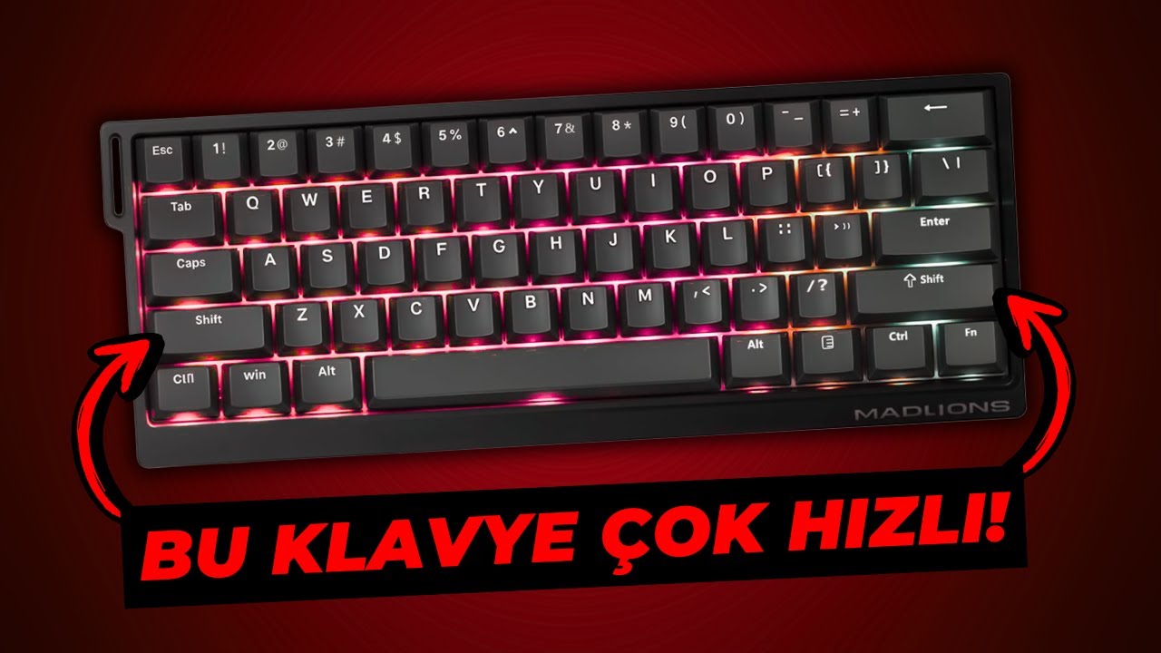 Bu Klavye U&ccedil;uyor! 🚀 Madlions MAD 60 HE RGB Klavye! Rapid Trigger ve Manyetik Switch Oyuncu Klavyesi!