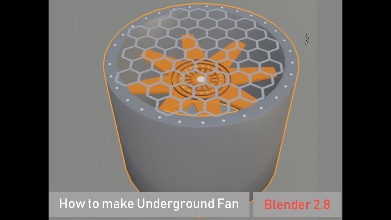 How to Make Underground Fan in Blender - Blender Tutorial Series