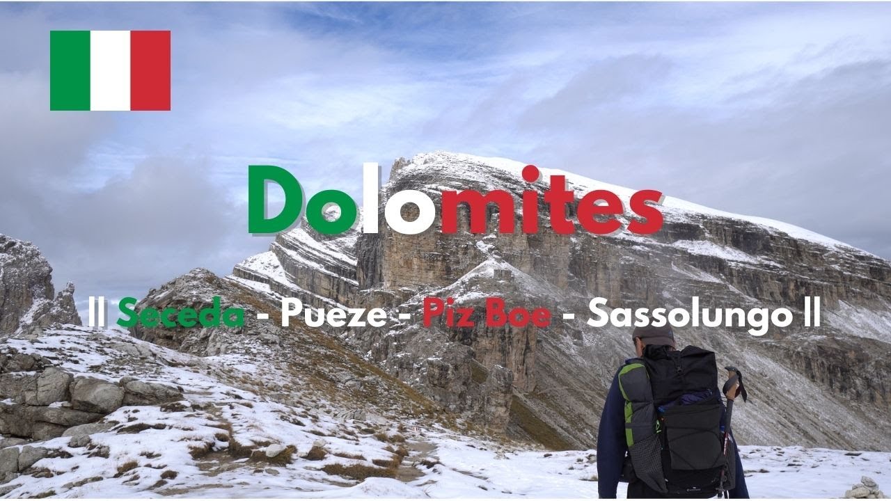 Italy Dolomites 70km 3days solo hiking