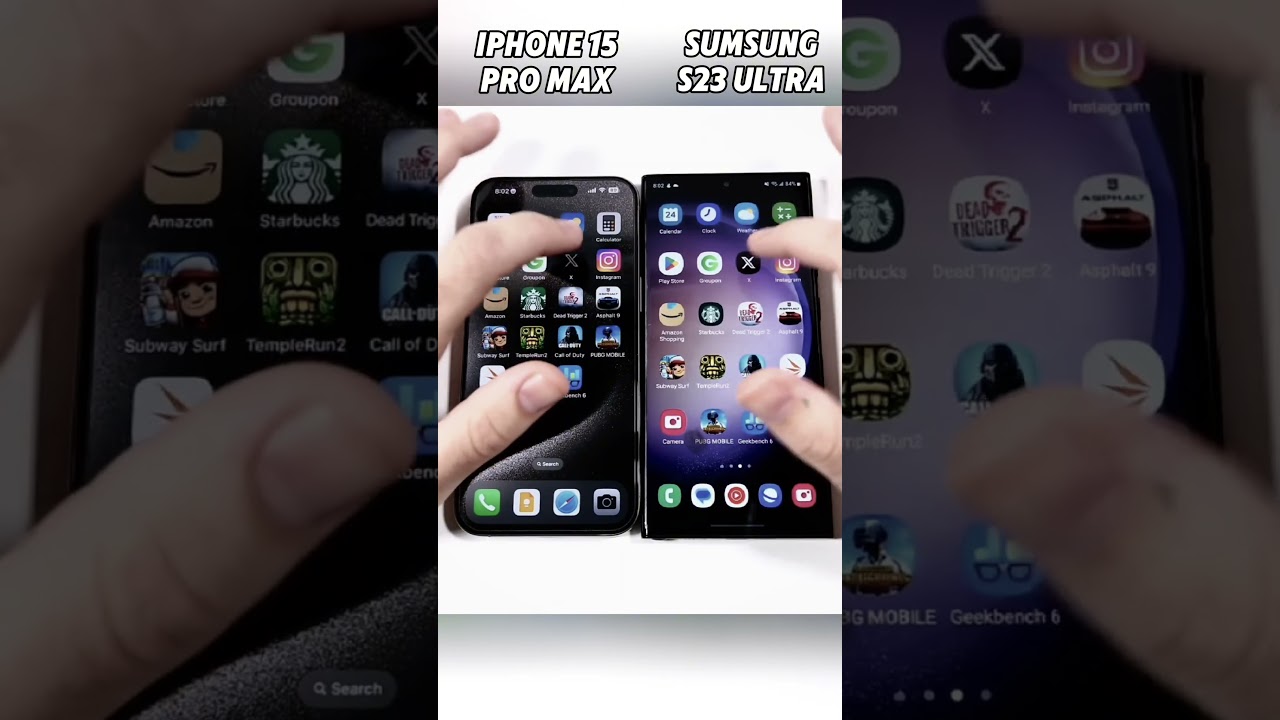 iPhone 15 Pro Max vs Samsung S23 Ultra Speed Test! 🚀 Who&rsquo;s the Real Speed King? #shorts#viralvideo