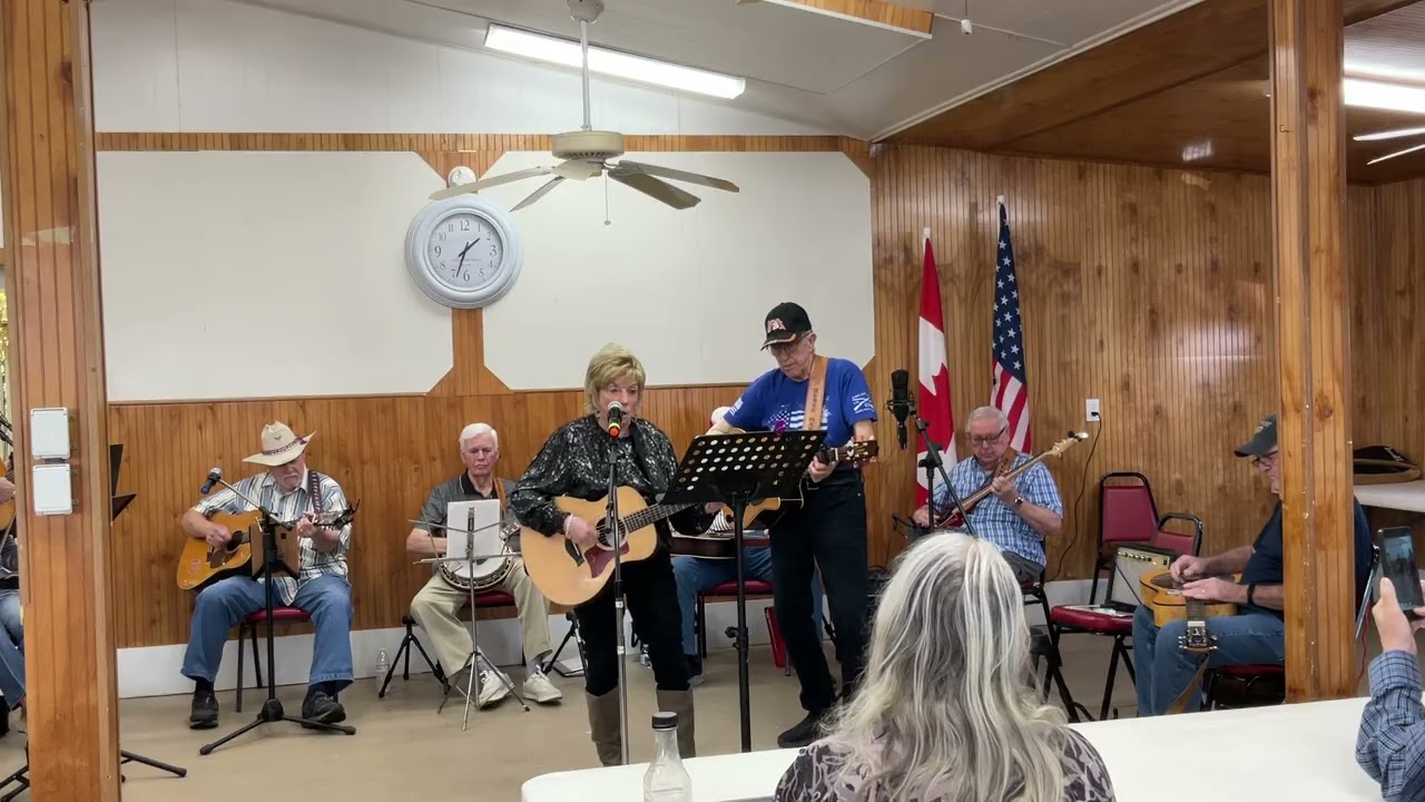 Jean singing at Hal and Friends,  Sometimes I Get lucky,,