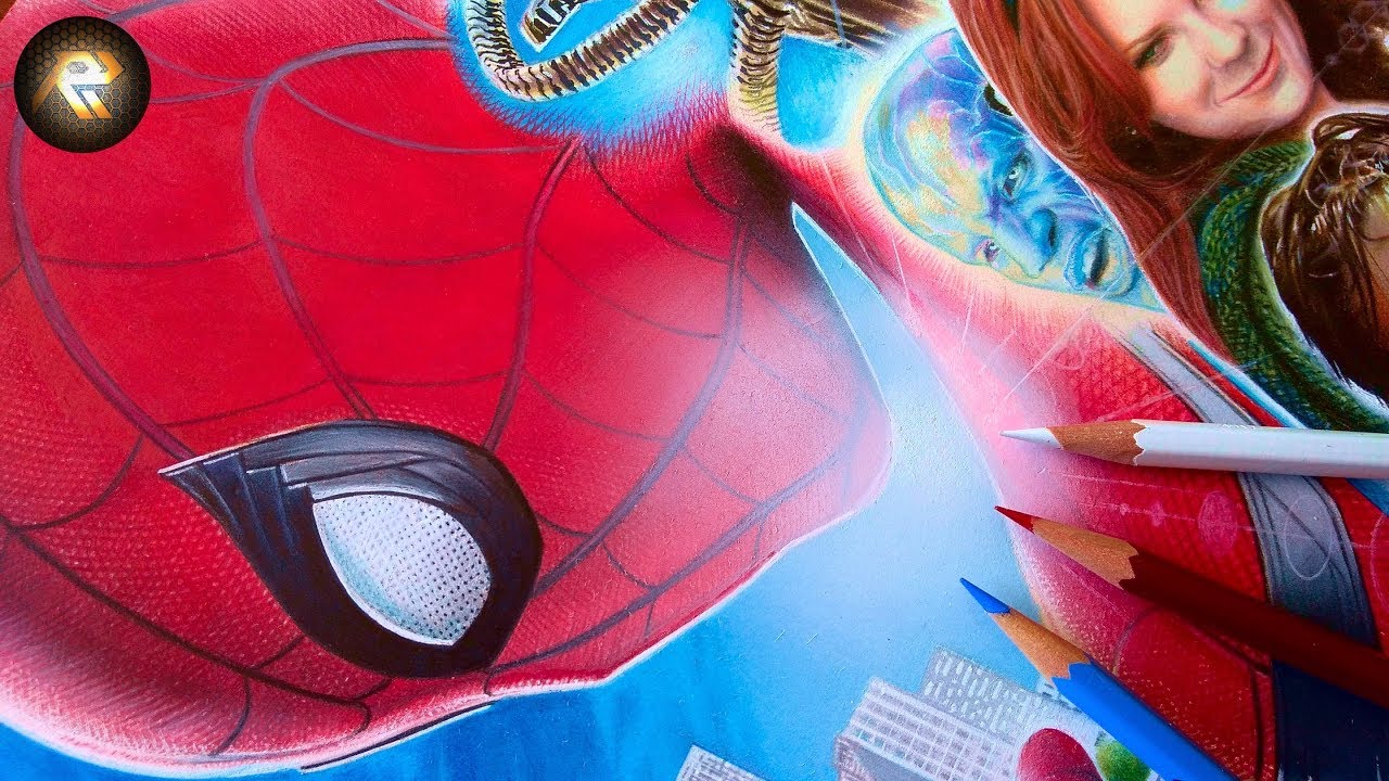 Drawing Spiderman Movies Poster - Part 1 | Spiderman Homecoming