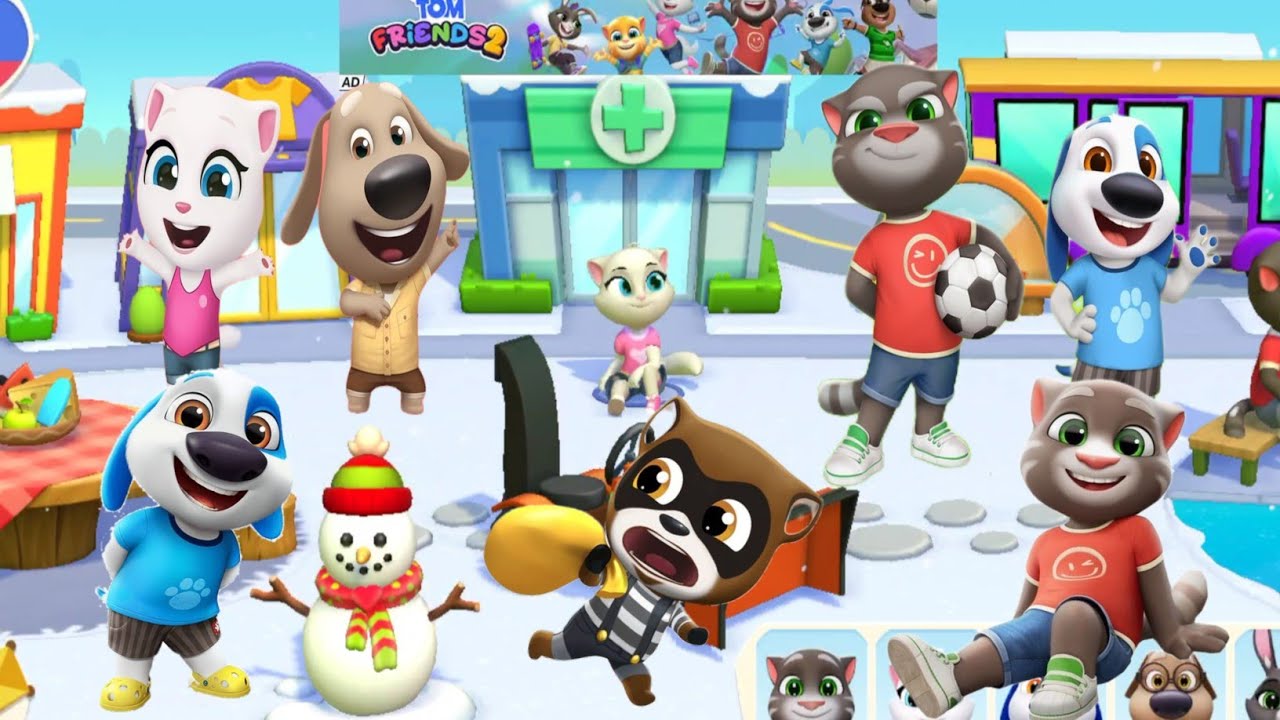 Talking Tom Pierre Secret House?My Talking Tom Friends2 All Trailers Animation All Character unlock 