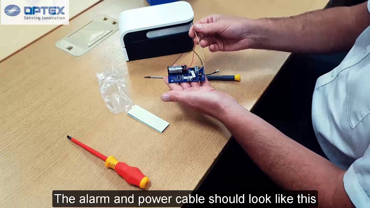 Installation guide: How to Install a Universal transmitter to a Optex sensor