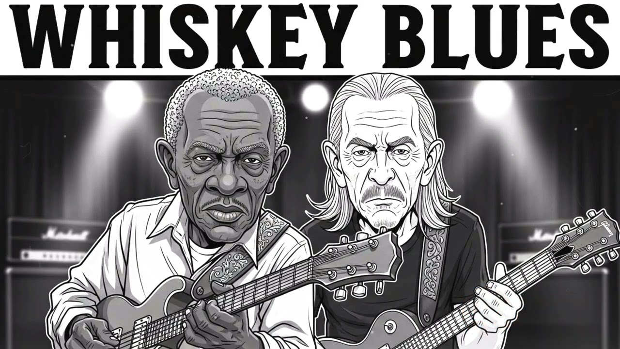 Whiskey Blues for Sleep | Soft Slow Blues Guitar Playlist