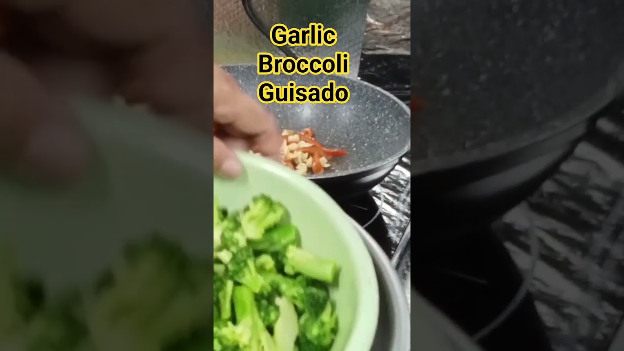 garlic Broccoli Guisado #lutongbahay#broccoli#garlic#shorts#shortvideo