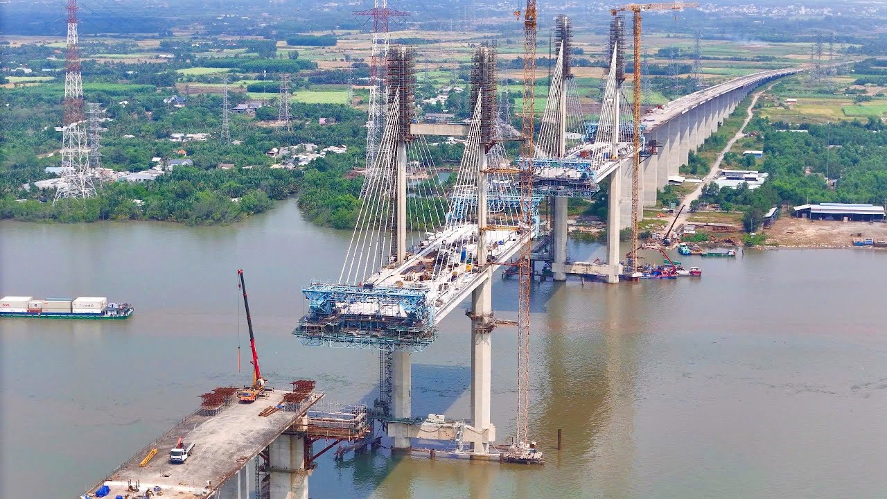 Cầu Phước Khánh tuyến cao tốc Bến Lức Long Thành ngày 28/01/2026, nhìn như sắp hợp long tới nơi rồi.