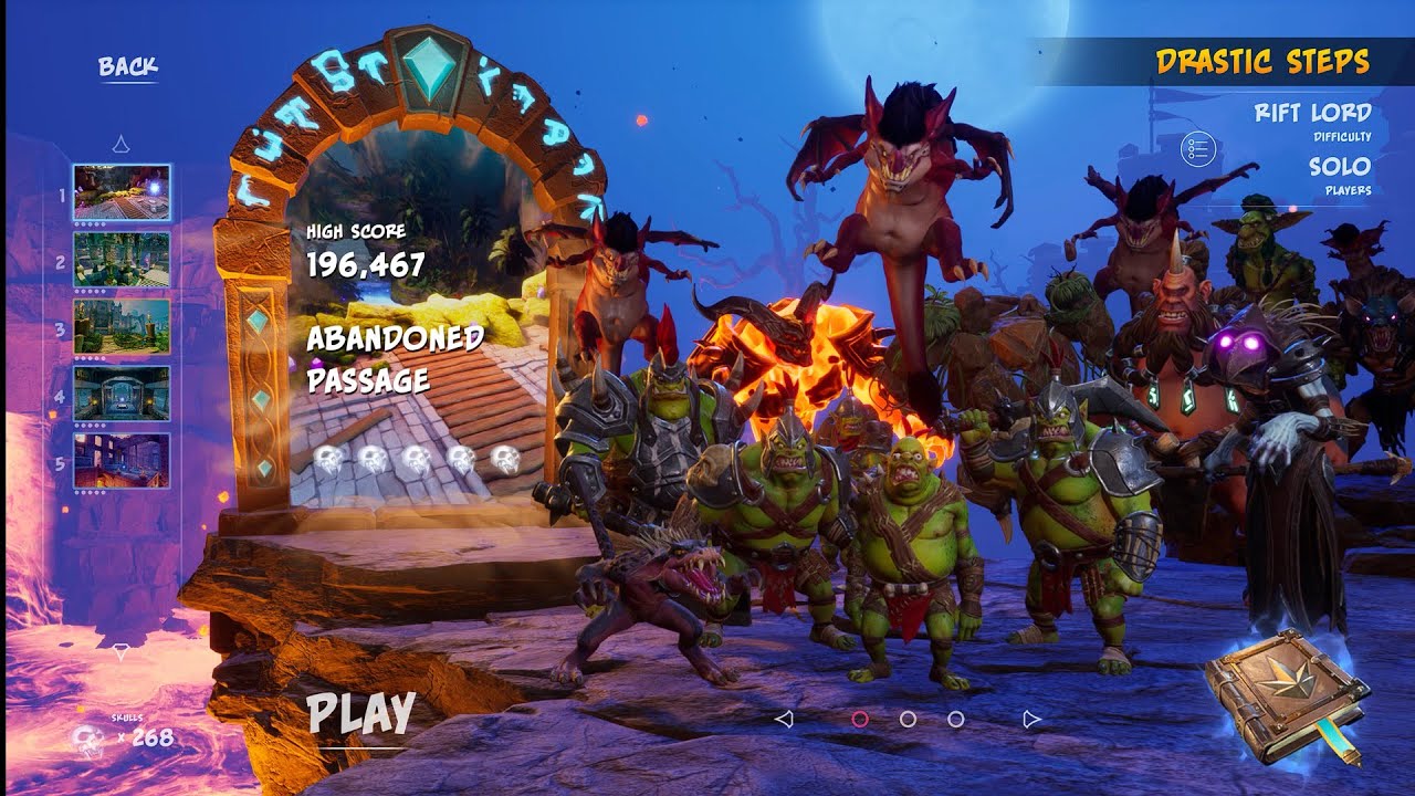 Orcs Must Die! 3 - Drastic Steps: Level 1 - Abandoned Passage - Rift Lord (Gameplay/Walkthrough)