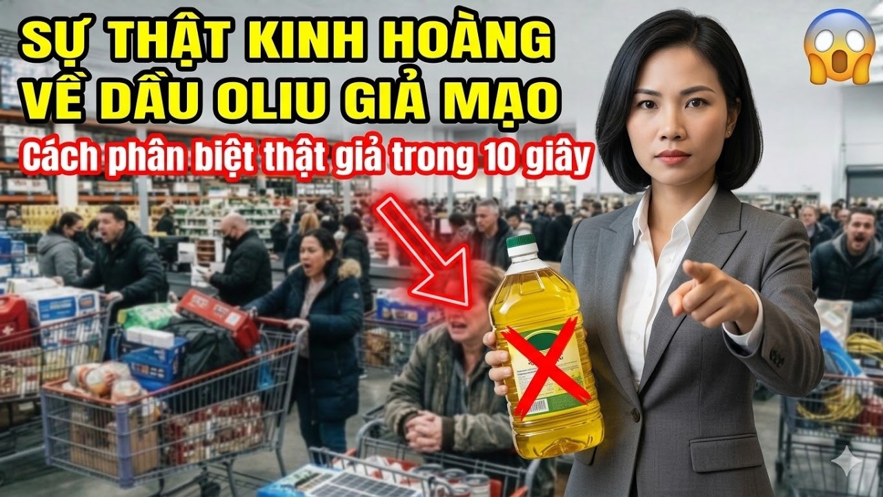 10 Nhãn Hiệu Dầu Ô Liu Cần TRÁNH XA! Nguy Cơ Hàng Giả TRÀN LAN - Nhận Biết Hàng Thật