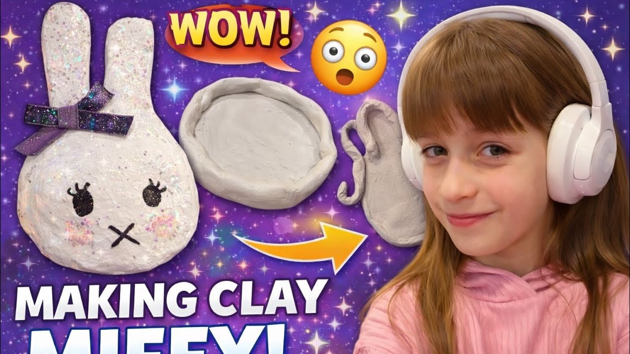 Disco miffy from Modeling clay!Modeling clay ideas.