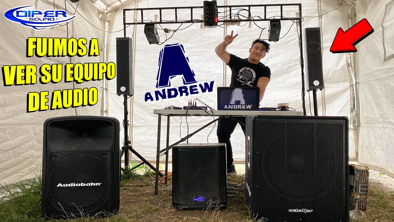 ASI SE EMPIEZA CON UN EQUIPO DE SONIDO LE AYUDAMOS A MONTAR SU EQUIPO A ANDREW DJ
