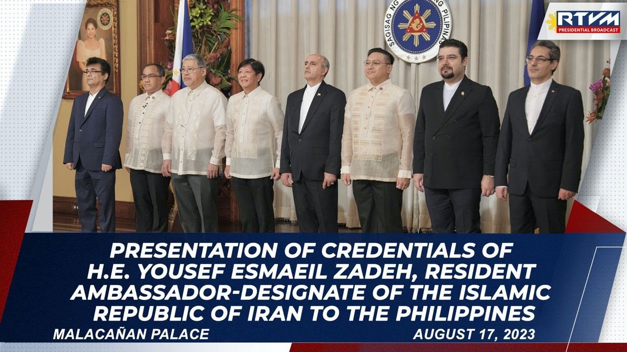 Presentation of Credentials: Ambassador-Designate Yousef Esmaeil Zadeh (Resident) 8/17/20223
