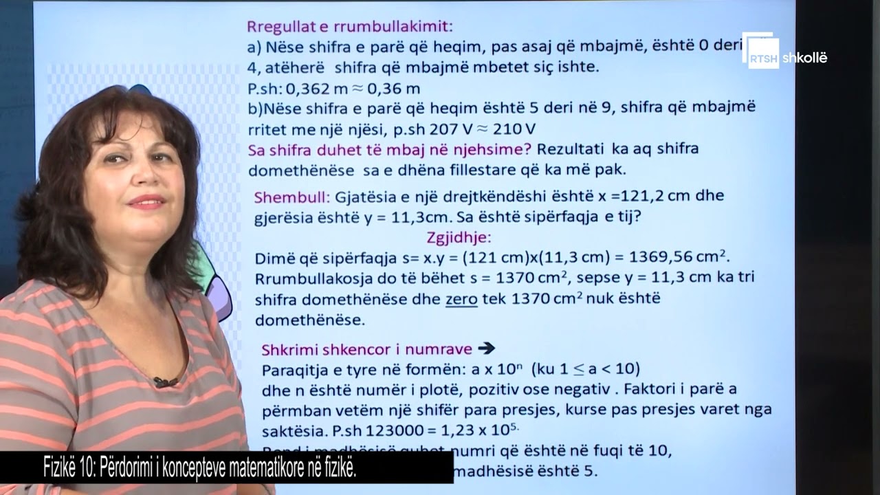 Përdorimi i koncepteve matematikore në fizikë| Fizikë 10