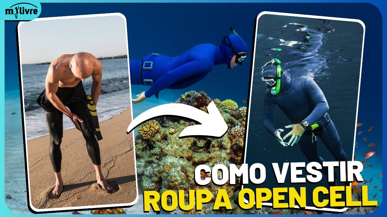 COMO VESTIR ROUPA DE MERGULHO OPEN CELL, PESCA SUB