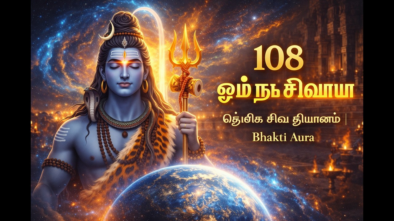 108 Om Namah Shivaya Chant | Shiva Mantra Meditation | Tamil Devotional Song | 108 ஓம் நம சிவாயா ஜபம