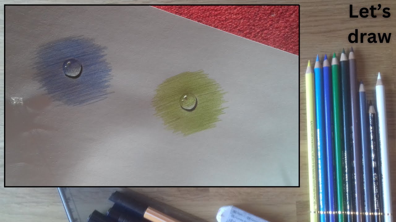 💧Realistische Wassertropfen zeichnen | drawing water drops