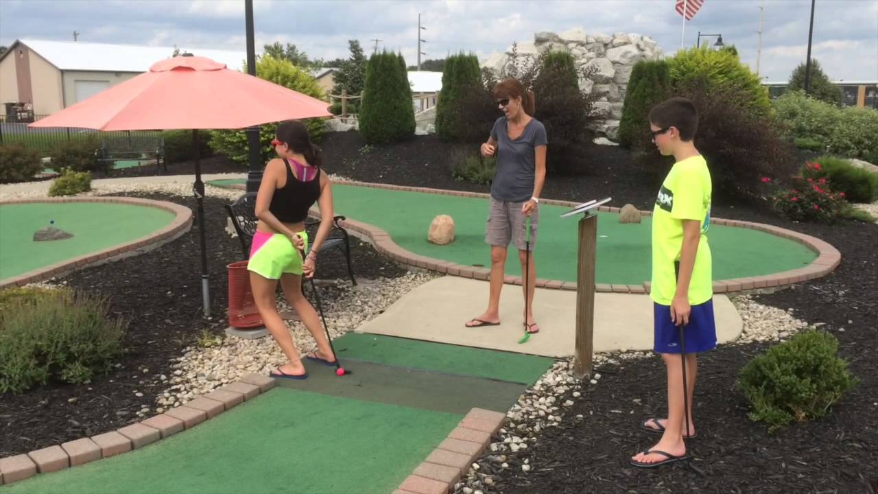 Epic Mini-Golf Shot!!!!!