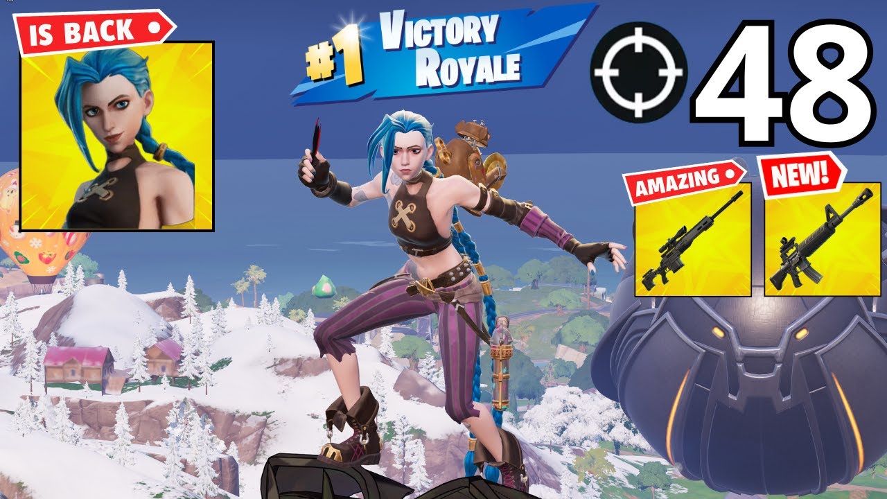 48 Elimination JINX Gameplay Wins Zero Build (NEW FORTNITE CHAPTER 7 SEASON 1)