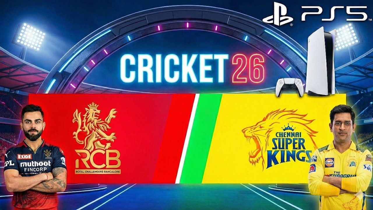 CRICKET 26 PS5 RCB❤️VS CSK💛 my 1st Thriller match 