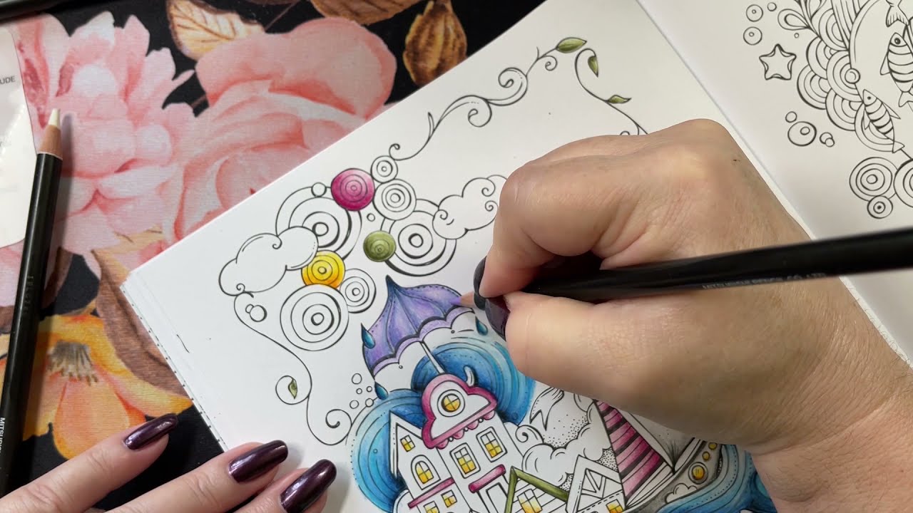 Adult Coloring - Rita Berman and Posca pencils Part 2