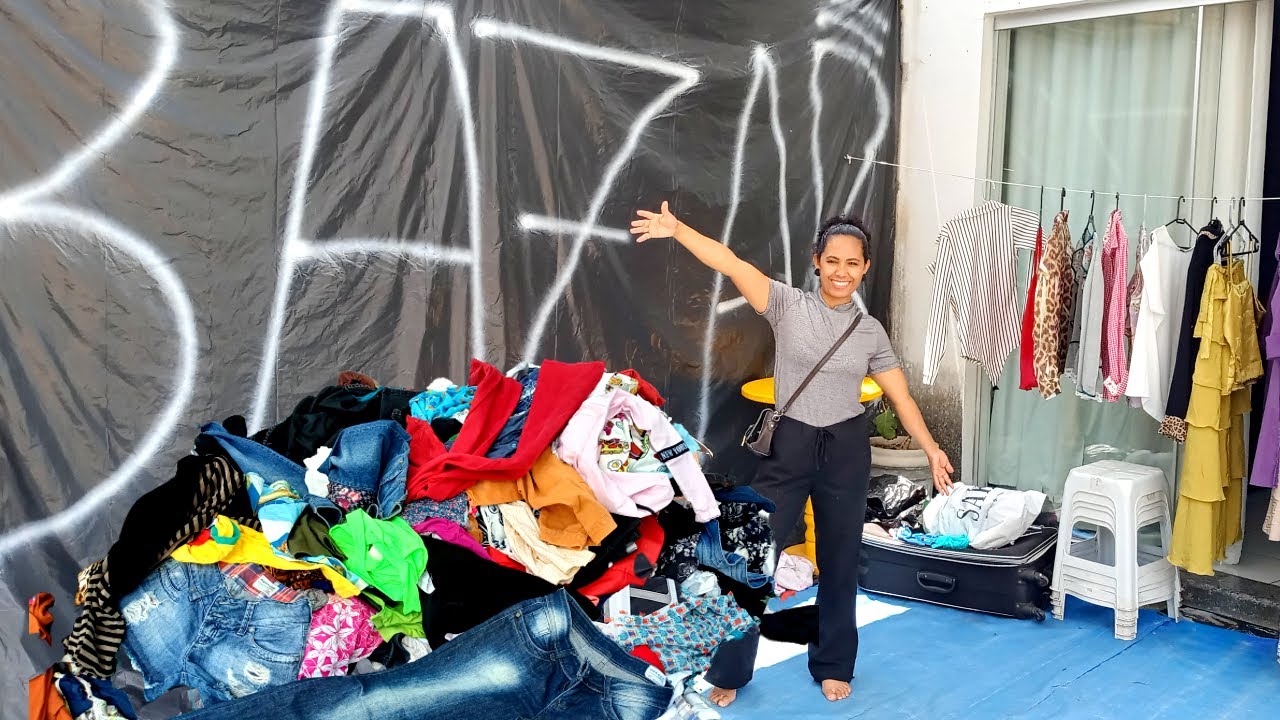 FIZ 2 DIAS DE BAZAR DE GARAGEM NA MINHA CASA l Em brechó comigo! NOVA SERRANA-MG .