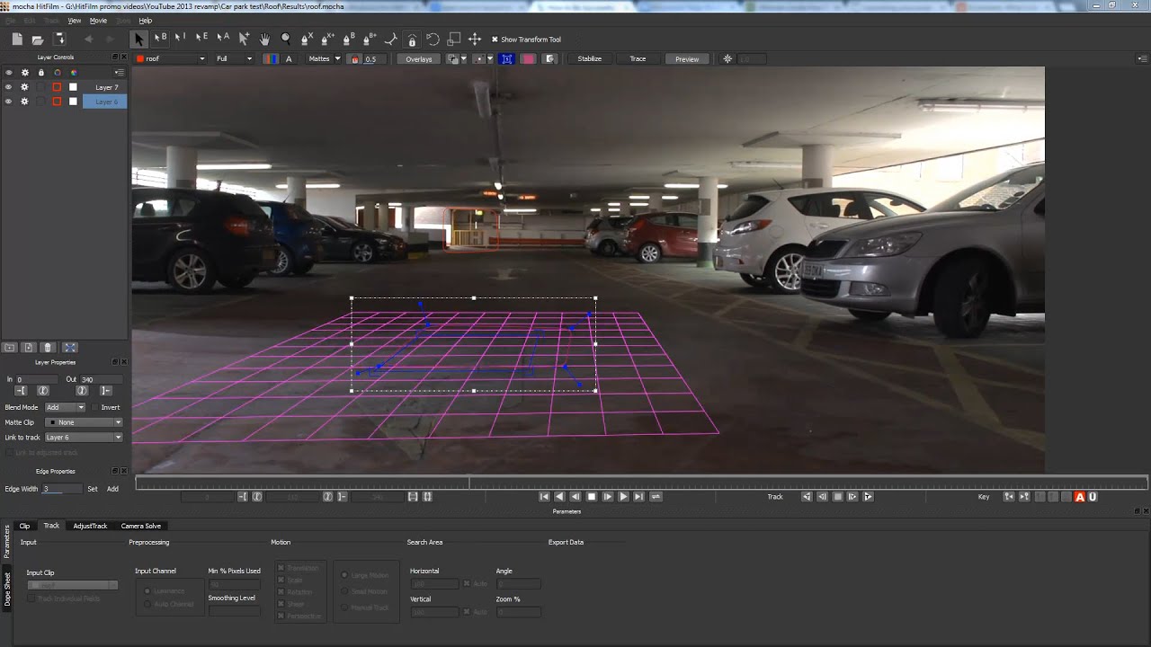 Understanding planar tracking in mocha HitFilm
