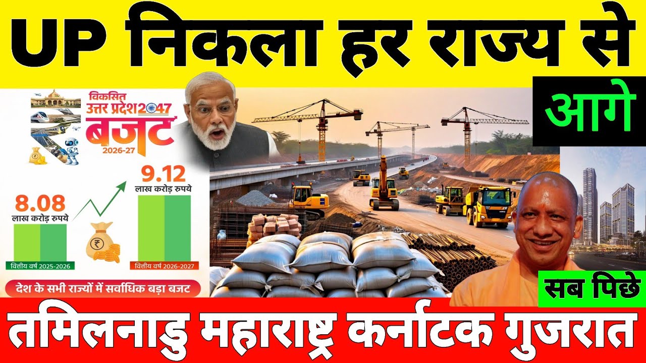 UP Presents 9 Lakh Cr Budget | How did Uttar Pradesh surpass every other state in India 