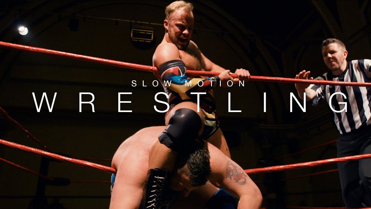 Pro wrestling | Super slow motion stock footage