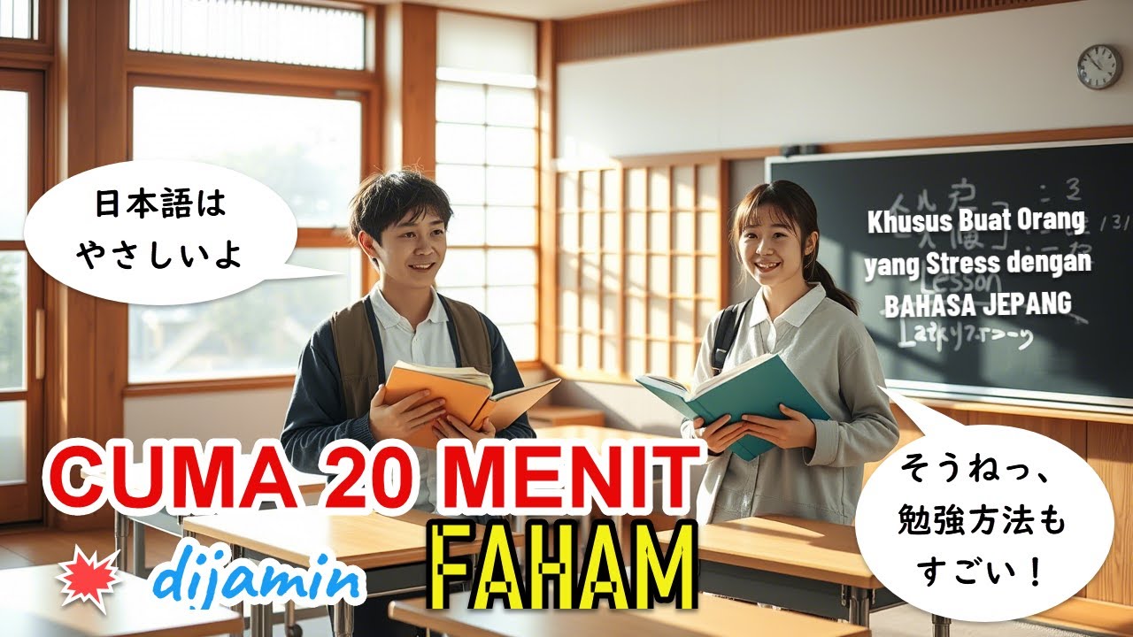 HAH! CUMA 20 Menit?  MENGUASAI Bahasa Jepang? || Pola kalimat