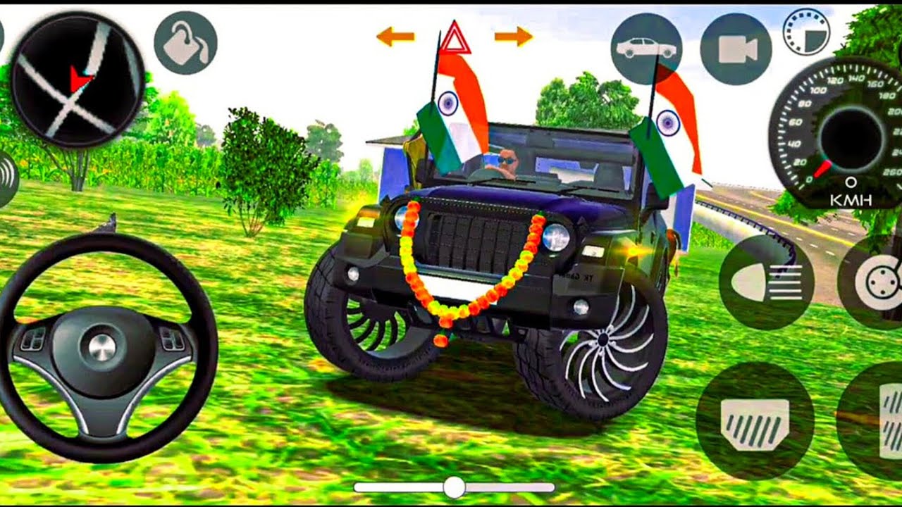 Modified Mahindra Thar😈Games: Indian Blue Thar (Gadi Wala Games) Car Game Android Game -#2025