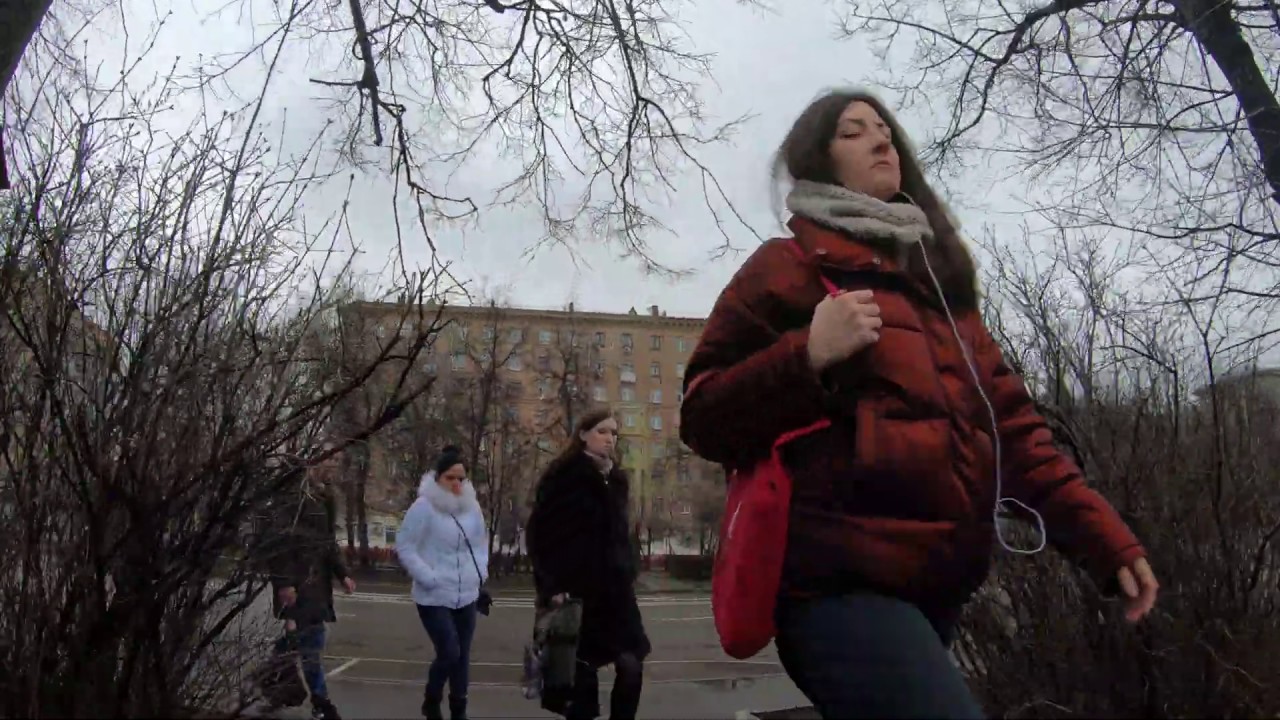 4K sightseeing. Wheelchair Accessible Moscow. Timiryazevskaya street