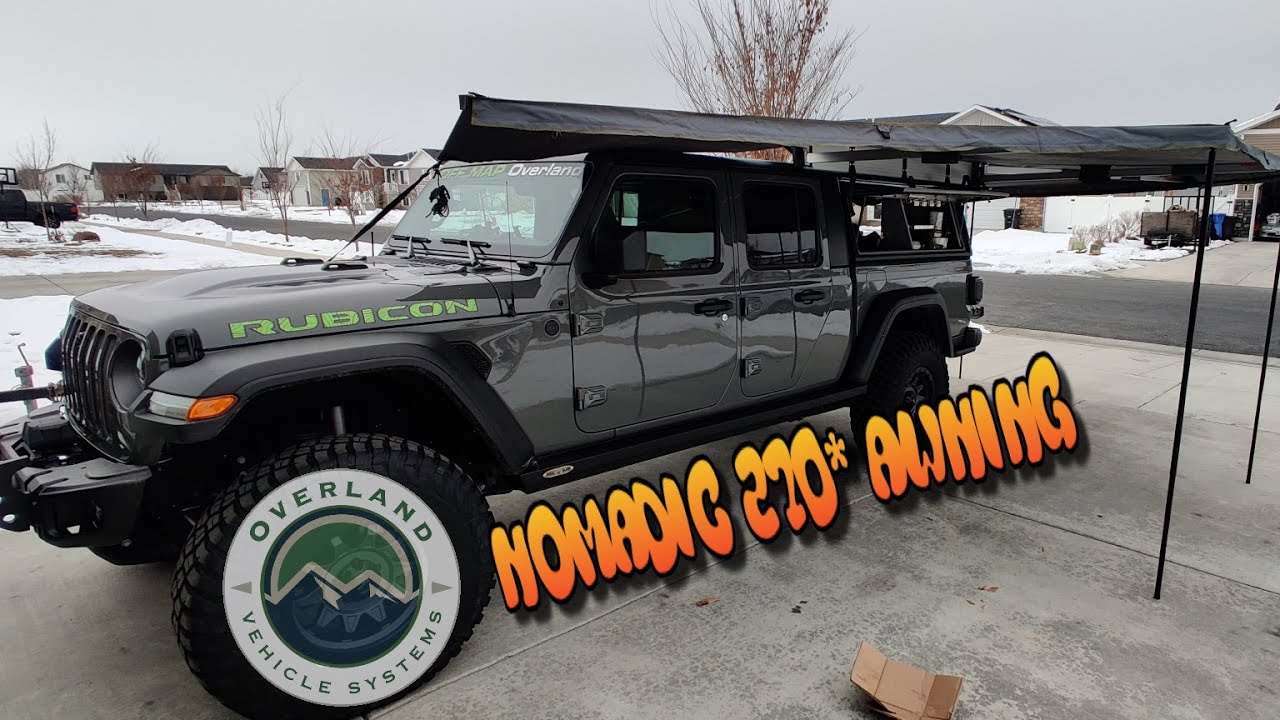 270 Degree Awning from Overland Vehicle Systems. Unboxed and Installed on the Jeep Gladiator Rubicon