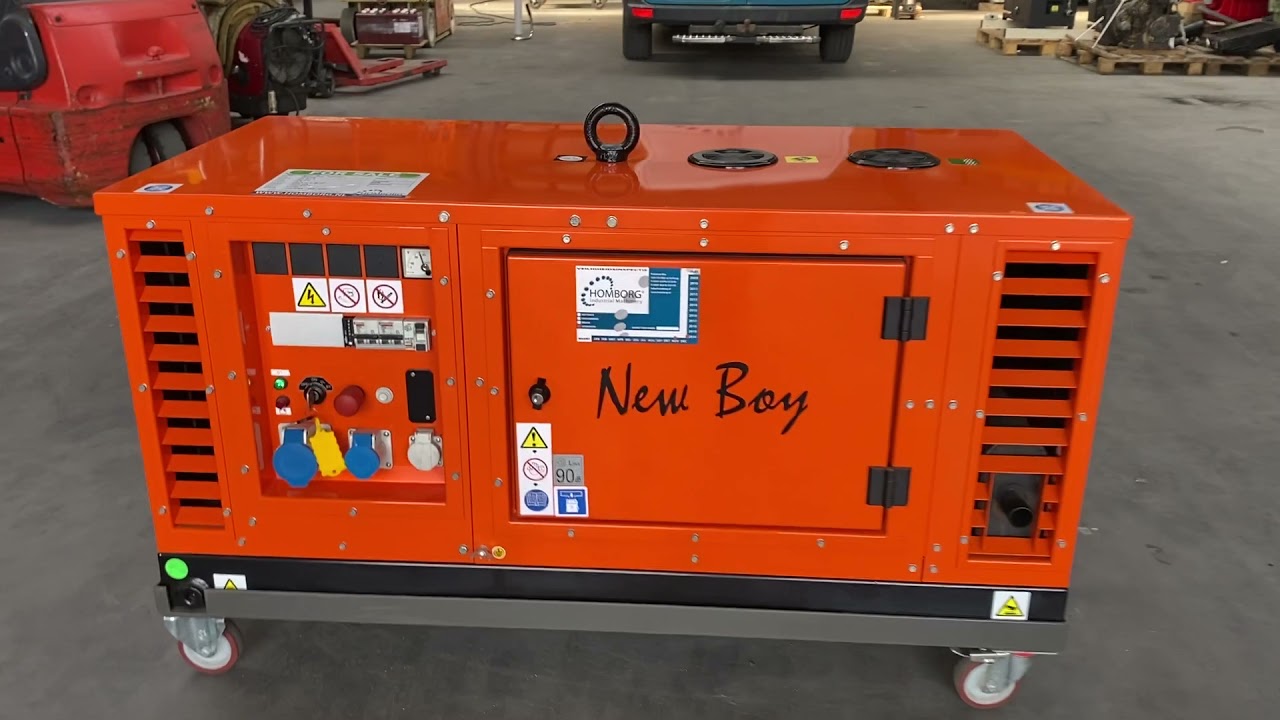 New Boy Kubota D722 10 kVA Supersilent generatorset stocknr 4033